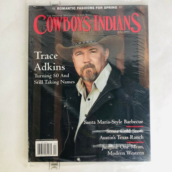 Cowboys & Indians Magazine Trace Adkins April 2012 Stone Cold Steve Austin Ranch - Picture 2 of 4